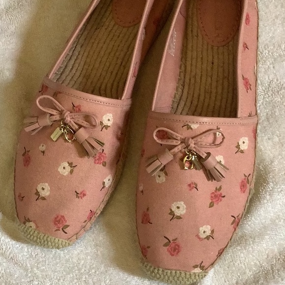 Coach Pink Floral Espadrilles size 11 - Picture 7 of 8